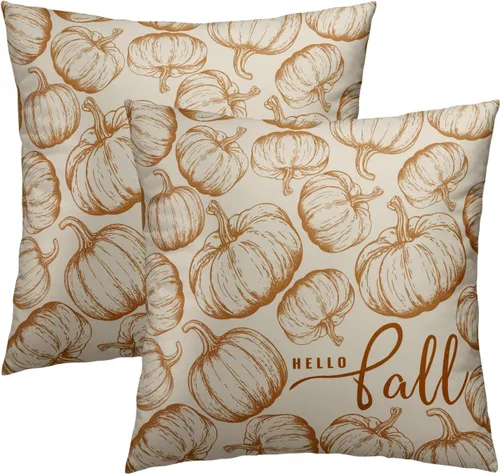 Vista 22 de Juego de 2 fundas de almohada de bosque de abedul, fundas de almohada decorativas de montaña de madera verde oscuro brumoso de 16 x 16 pulgadas