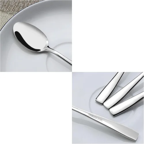 Vista 3 de Kekow Mini cucharas de café de 12 piezas/cuchara de expreso, 5.04 pulgadas
