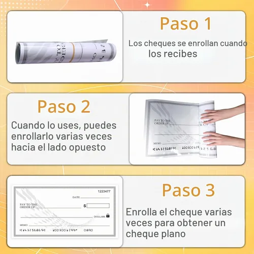 Vista 3 de Big Check - Cheque gigante reutilizable en blanco de 30 x 16 pulgadas para premios y donaciones