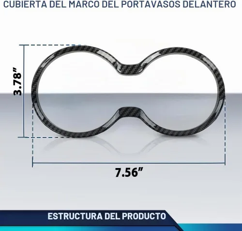 Vista 8 de PIT66 Cubierta para portavasos de cambio de engranajes, bisel de fibra de carbono negra, compatible con Jeep Grand Cherokee 2011-2021 Black Carbon
