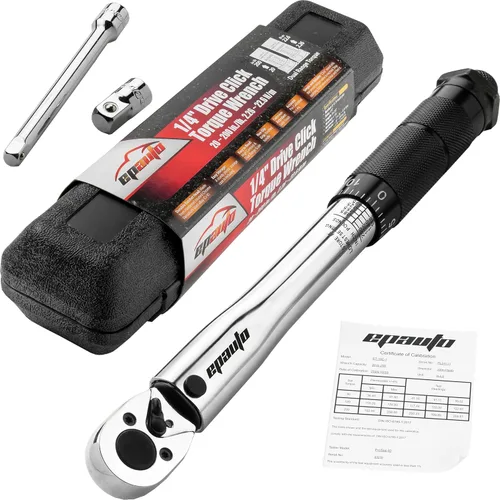 Vista 8 de EPAuto Llave dinamométrica de clic de 1/2 pulgada, 10-150 pies/libras, 13.6-203.5 N/m