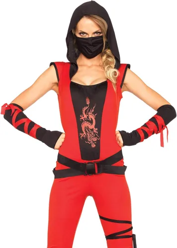 Vista 2 de Leg Avenue disfraz de ninja asesina para mujer