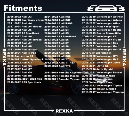 Vista 3 de Rexka 10 piezas T25 Fender Liner Splash Shield Cubierta de parachoques Autoperforantes Tornillo Torx Compatible con N90974701 Volkswagon Audi Porsche