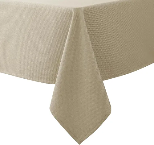 Vista 13 de Biscaynebay Auqa - Mantel cuadrado de 54 x 54 pulgadas, mantel de tela con tarjeta azul Auqa, pequeño, plegable, resistente al agua, para cocina