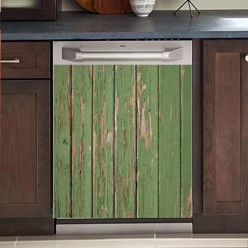 Vista 11 de Adhesivo magnético decorativo para puerta de madera para cocina, lavavajillas, panel magnético para refrigerador, cubierta magnética para Pintura