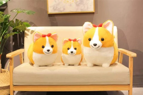 Vista 3 de 123Arts - Cojín de peluche con diseño de perro Corgi