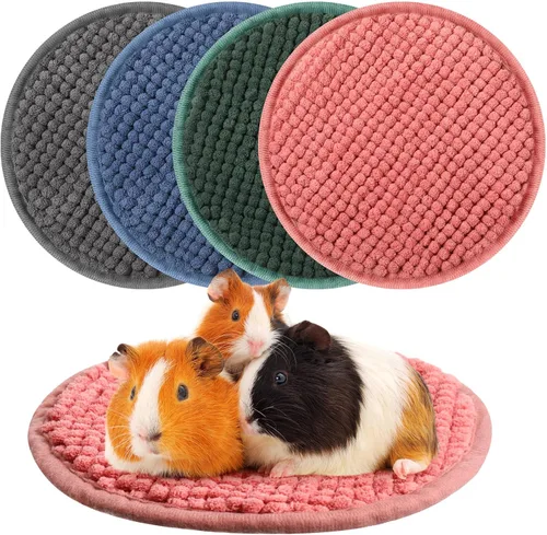 Vista 27 de Amylove 4 piezas de forro para jaula de conejillo de indias, ropa de cama para conejillo de indias, alfombrilla para puerta de perro para patas