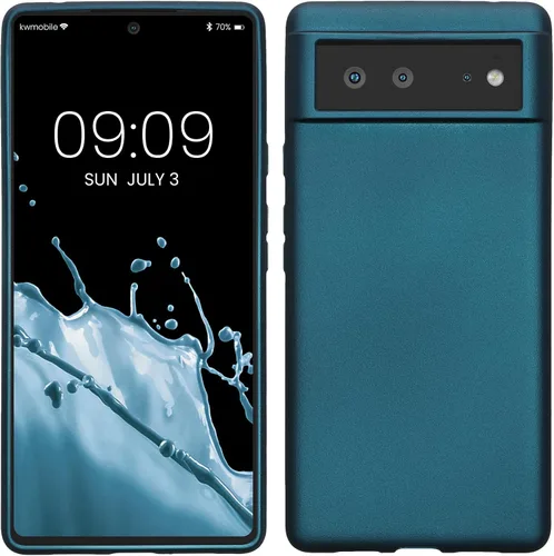 Vista 28 de kwmobile Funda compatible con Google Pixel 6 - Funda protectora de silicona TPU suave y delgada - Piedra antigua