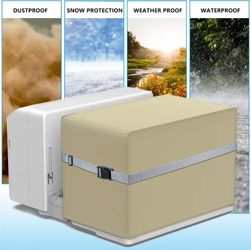 Vista 8 de Air Jade Cubierta de aire acondicionado para ventana, compatible con unidad de aire acondicionado en forma de U Midea, resistente al agua