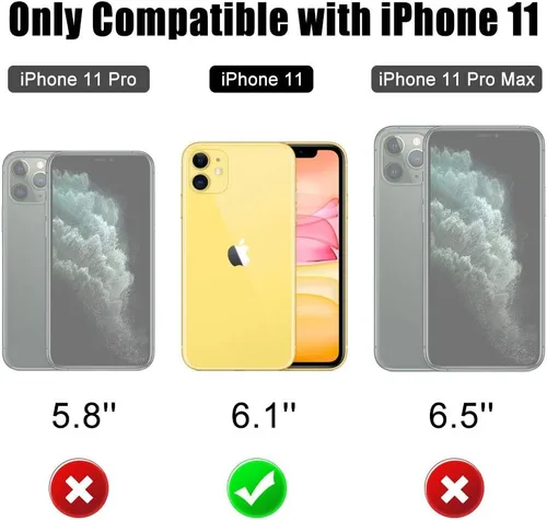 Vista 7 de Beasyjoy Funda impermeable de metal para iPhone 11, resistente, a prueba de golpes, a prueba de polvo, protección resistente, pantalla incorporada