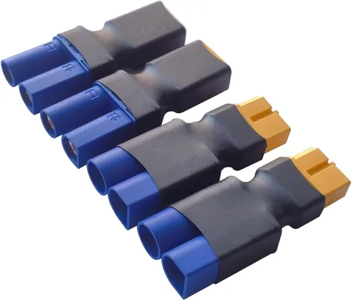 Vista 3 de 2 pares EC5 a XT60 conector macho XT60 a hembra EC5 adaptador, adaptador hembra XT60 a macho EC5 sin cables conectores compatibles con RC FPV Drone