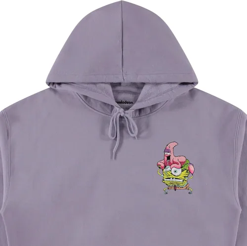 Vista 6 de Bob Esponja SquarePants Mens All Over Print Sudadera con capucha
