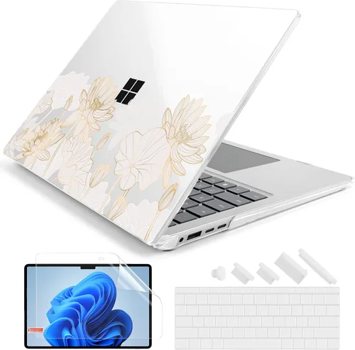 Vista 22 de Batianda Funda para portátil Microsoft Surface de 15 pulgadas para negocios 8ª edición 2026 y Surface Laptop 7 2024, carcasa protectora delgada