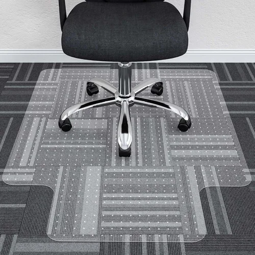 Vista 21 de Tapete para Silla de Oficina para Piso de Madera Dura, 48" x 30" Tapete de Vinilo Transparente para Silla de Escritorio Protector de Piso para Silla