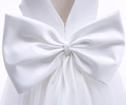 Vista 5 de Nileafes Vestido largo de dama de honor para niñas de 4 a 14 años