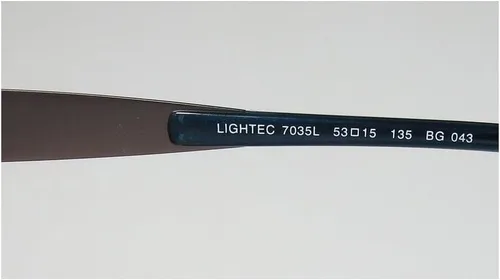 Vista 7 de Lightec 7035l - Lentes ópticos para hombre y mujer con bisagras flexibles de borde completo (53-15-135, verde azulado/gris)