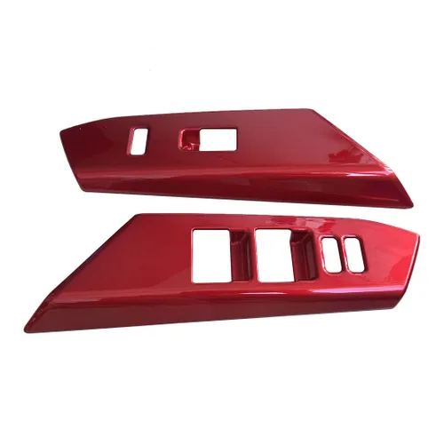 Vista 5 de ruihe 4 unids coche puerta ventana control panel cubierta ajuste para Toyota RAV4 2013 2014 2015 2016 2017 2018 versión norteamericana