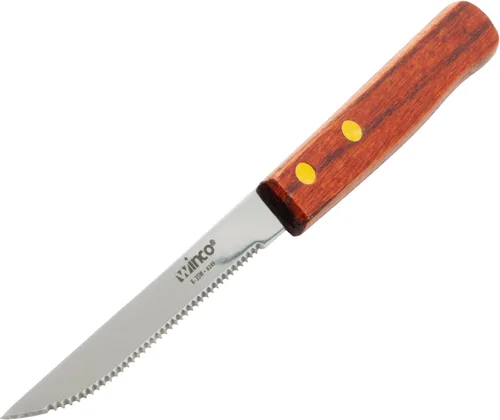 Vista 4 de Winco Cuchillos para carne, hoja de 4 pulgadas, HDL de madera
