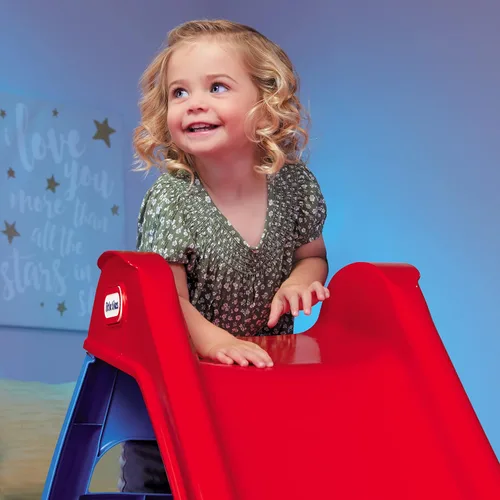 Vista 5 de Little Tikes – Primer tobogán iluminado para niños, interior/exterior, rojo