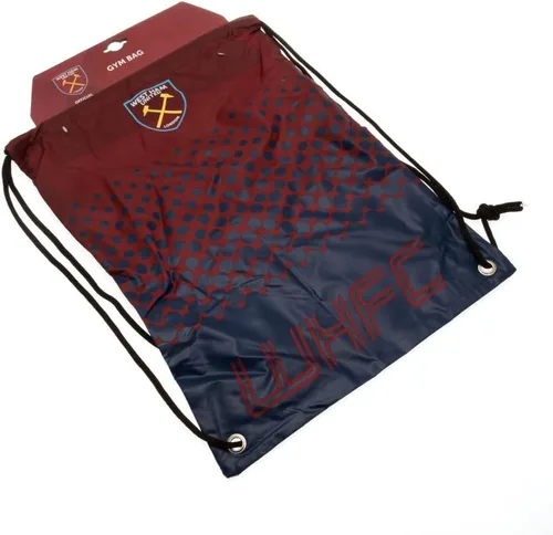 Vista 2 de Bolsa de gimnasio West Ham United F.C. Producto oficial, Rojo/Azul marino