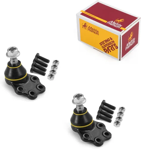 Vista 210 de Metrix - 2 juntas de rótula superior delantera K3134T para Dodge Ram 1500 4WD 94-01, Ram 2500 4WD 94-99, Jeep Cherokee 84-01, Wrangler 97-17