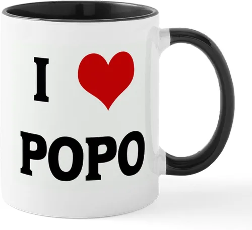 Vista 5 de CafePress I Love POPO - Taza de café de cerámica de 11 oz (11.0 fl oz)