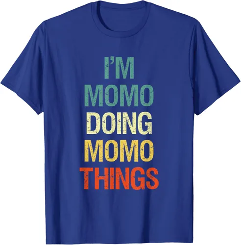 Vista 24 de I'M Momo Doing Momo Things - Camiseta de regalo con nombre personalizado, Negro, S