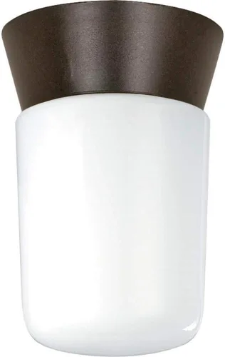 Vista 2 de Nuvo Lighting SF77/156 - Accesorio utilitario de aluminio fundido a presión duradero al aire libre cerca del techo, porche y patio, luz con cilindro