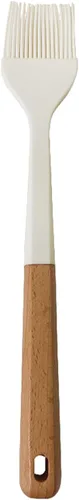 Vista 12 de Juego de utensilios de cocina de mango de madera blanca de 13 piezas, utensilios de cocina antiadherentes de silicona disponibles, mango 13