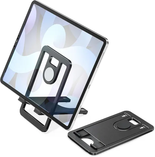 Vista 8 de Itramax Soporte de teléfono para escritorio plegable Soporte de teléfono ajustable Soporte de grabación portátil de mesa para iPhone 17 16 15 Pro