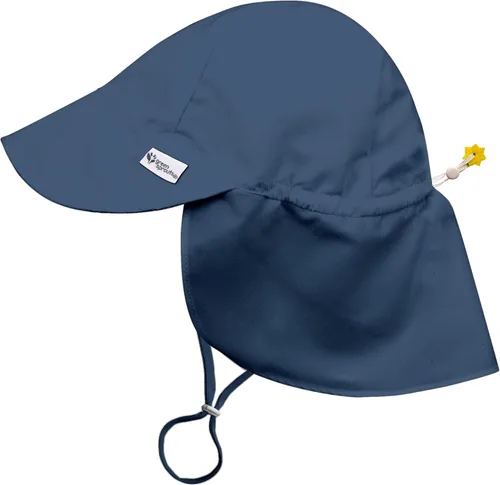 Vista 15 de Green Sprouts Sombrero de natación unisex para bebé con protección solar y solapa Blanco