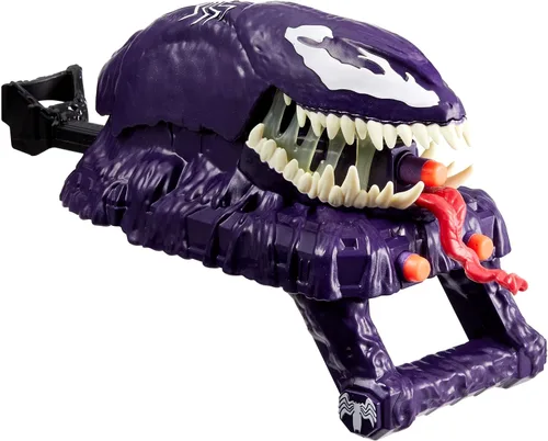 Vista 8 de Marvel Spider-Man VenomVersus Marvel's Venom Strike Blaster, juguete NERF Spider-Man, juguetes de superhéroes para niños a partir de 5 años