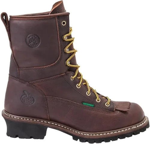 Vista 6 de Botas de trabajo impermeables para hombre Georgia Boot con cordones de punta a punta