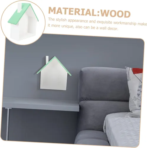 Vista 5 de Hemoton Estantes flotantes únicos de madera para decoración de pared, estante multifuncional para decoración del hogar