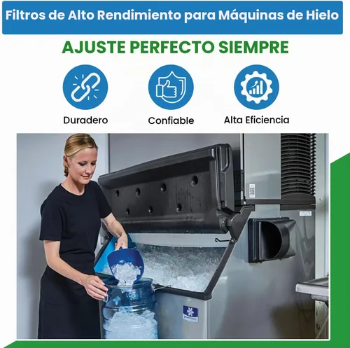 Vista 2 de Filter Everything Filtro de aluminio para máquina de hielo de repuesto compatible con Manitowoc Ice 4040193 – 12.75 x 14.25 x 3/32 – 1 paquete