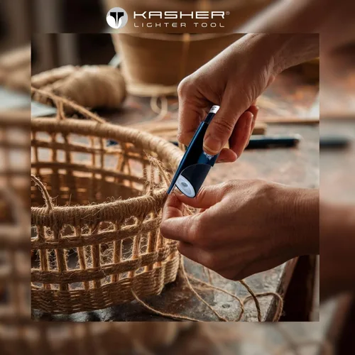 Vista 6 de Kasher Estuche para encendedor de mandala con encendedor, construcción elegante y duradera, herramienta multiusos ligera, portátil, accesorio
