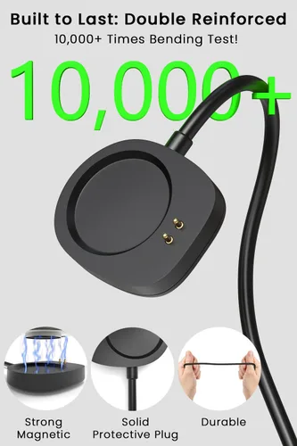 Vista 4 de Cable de repuesto de cargador para reloj Amazfit, cable de carga USB compatible con Amazfit T-Rex 3/Balance/Balance 2 Smartwatch-3.3 pies (3.3 ft)