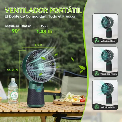 Vista 5 de BOBKID Linterna de camping modular recargable 4 en 1, linterna LED portátil, ventilador de campamento al aire libre, IPX4 impermeable, juego