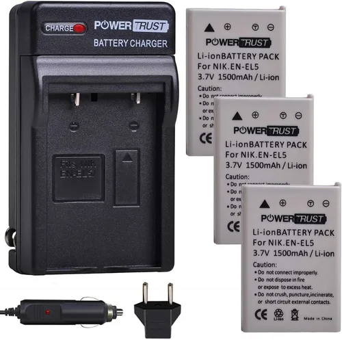 Vista 8 de 3X EN-EL5 ENEL5 Batería para Nikon CoolPix 3700, 4200, 5200, 5900, 7900, P3, P4, P80, P90, P100, P500, P510, P520, P530, P5000, P5100, P6000