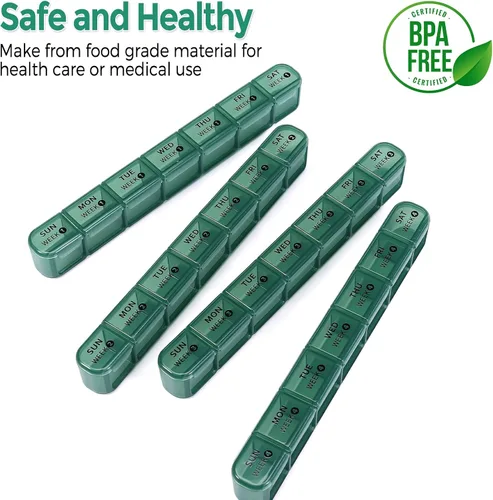 Vista 8 de Zoksi Organizador mensual de pastillas 28 días, 1 vez al día, organizador grande de 4 semanas, pastillero de un mes, organizador de medicamentos