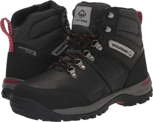 Vista 7 de WOLVERINE Botas de senderismo impermeables con punta de acero cincel 2 para mujer, Negro