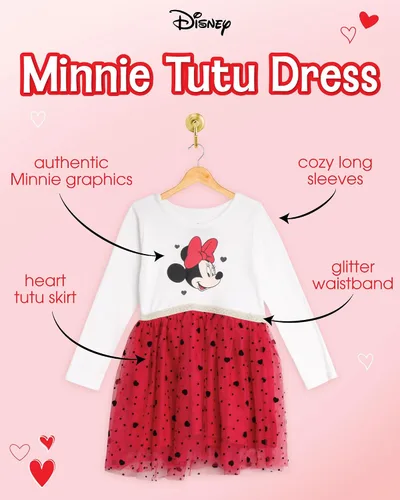 Vista 2 de Disney Vestido Encanto para niñas Vestido Mirabel Encanto para niñas Vestido tutú de princesa para niños pequeños (tamaños 2T-6X)