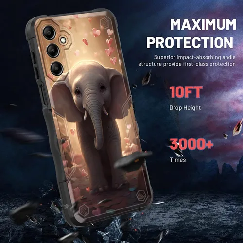 Vista 657 de Funda para Galaxy A14 5G, [Doble Capa][Protección contra Caídas de Grado Militar de 10 Pies] [Antideslizante] Funda Resistente a Prueba de Golpes