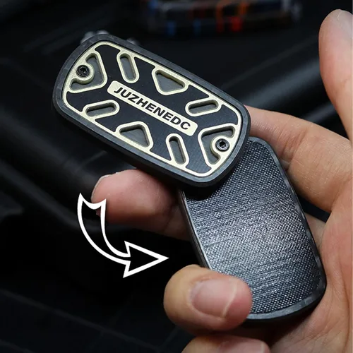 Vista 5 de Fidget Slider - Juguete de fibra de carbono EDC con punta de dedo, juguete para aliviar la ansiedad, juguete para adultos para uso diario, estilo 2