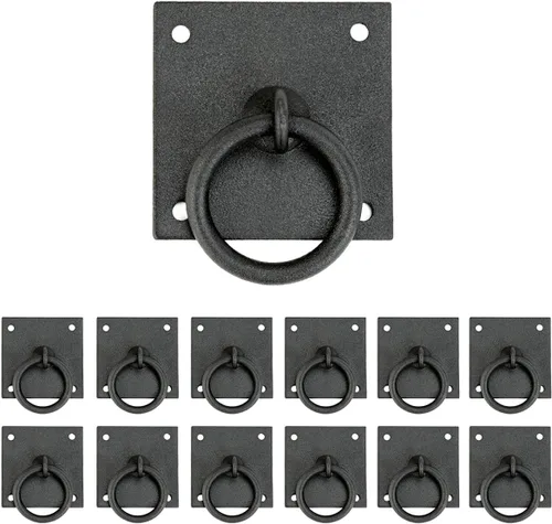 Vista 49 de Renovators Supply Manufacturing Manijas de Gabinete de 3 pulgadas de Hierro Forjado Negro Tiradores de Cajón Manijas Antiguas de Gabinete de Cocina