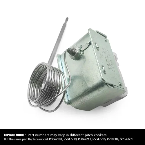 Vista 6 de Interruptor de límite alto PP10084 compatible con freidora Pitco 1/4 "Rosca Mpt Stuff Box 450°F/446.0 °F Interruptor de freidora de termostato