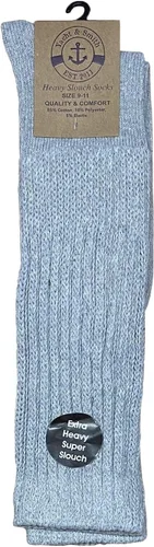 Vista 4 de 6 pares de calcetines Yacht & Smith extra gruesos para mujer, calcetines extra pesados de algodón para botas