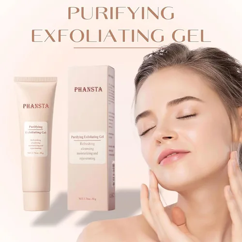 Vista 2 de Gel exfoliante purificador, gel exfoliante purificante, gel hidratante purificador, exfoliante suave para cara, limpiador exfoliante facial de 2