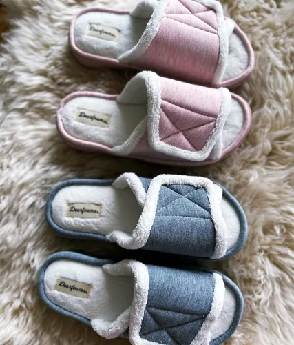 Vista 2 de Dearfoams womens Adjustable IndoorOutdoor Machine Washable Memory Foam Slide