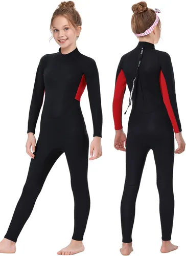Vista 7 de Kids Full Wetsuit Toddler Boys Girls and Youth 2.5mm 3mm Neoprene Child Wet Suit Back Zipper Thermal Swimsuits for Diving Surfing Swimming Water